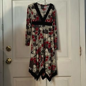 Vintage floral patter dress.
